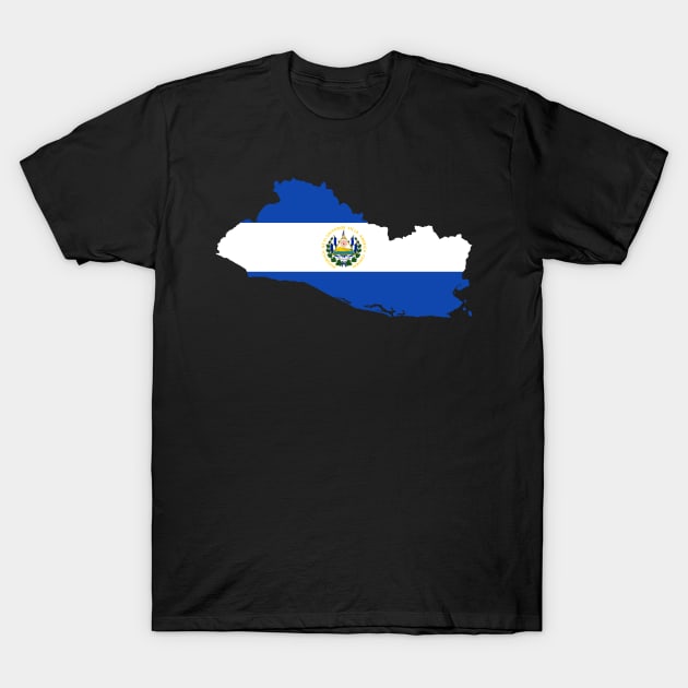 El Salvador Map Flag T-Shirt by Historia